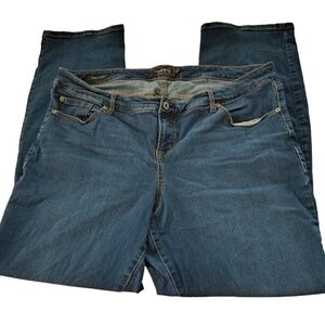 Torrid Womens Blue Stretch Denim Jeans Barely Boot 22T